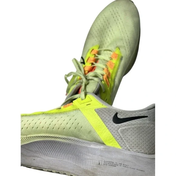 Nike‎ Air Zoom Pegasus 38 Men Size 13 Neon Yellow Green Running Shoes - Picture 8 of 11